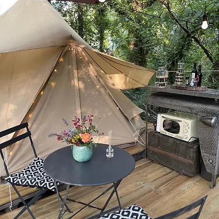 Luxury tent La Toile Du Bois De Bernac *
